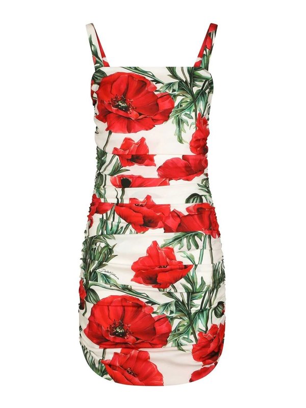 DOLCE & GABBANA: ショートドレス - カクテルドレス - マルチカラー