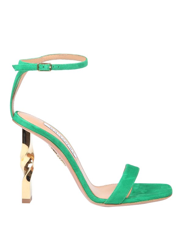 Aquazzura: Sandalen - Sandalen - Grün