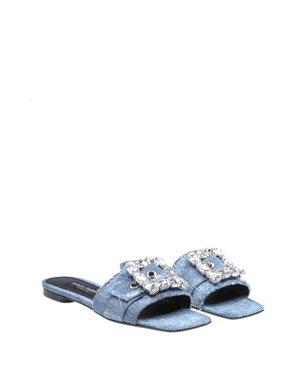 DOLCE & GABBANA: Sandalen online - Sandalen - Helles Jeansblau
