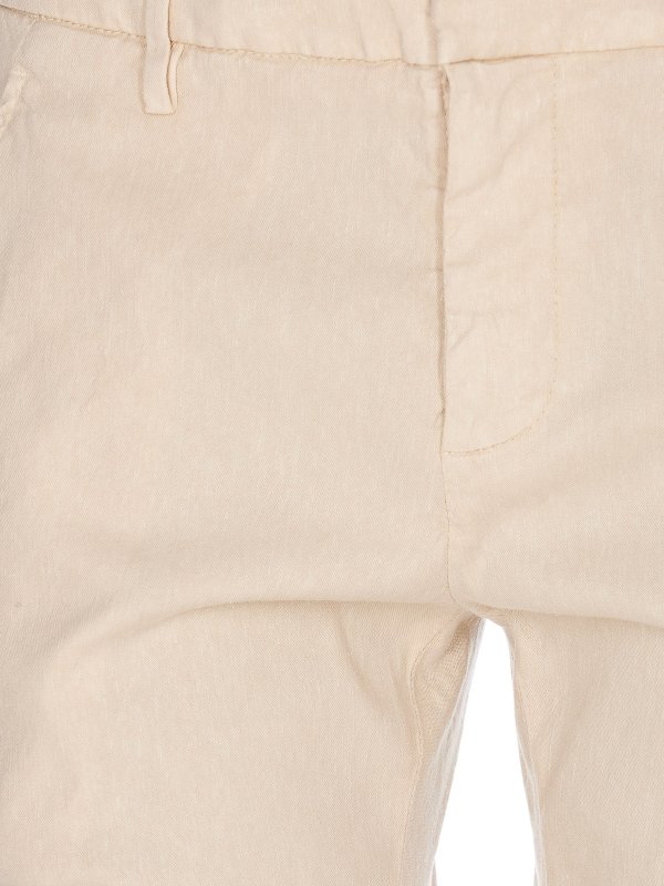 Beige casual trousers Replica 
online: DONDUP