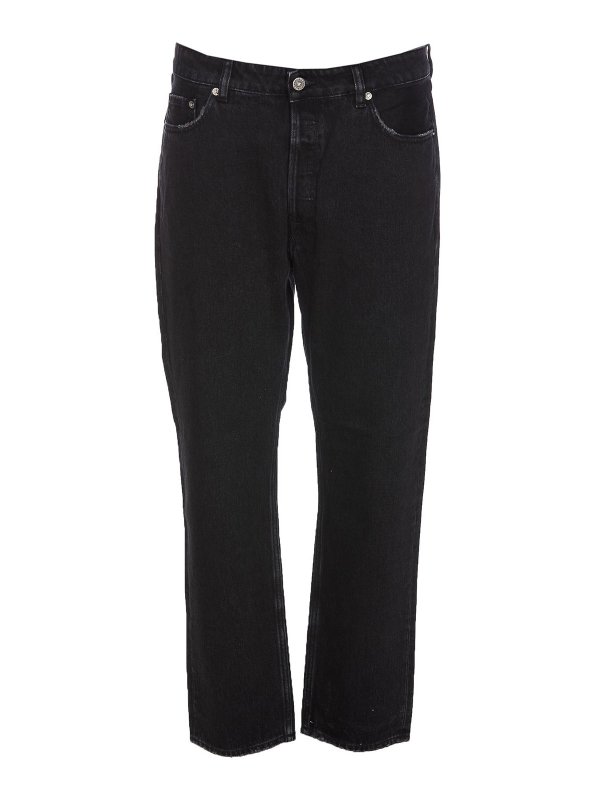 GOLDEN GOOSE: ストレートジーンズ - ストレートジーンズ - 黒