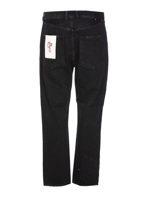 GOLDEN GOOSE: ストレートジーンズ online - ストレートジーンズ - 黒