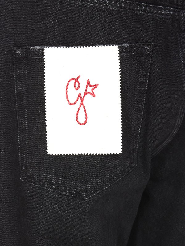 iKRIX GOLDEN GOOSE: ストレートジーンズ - ストレートジーンズ - 黒