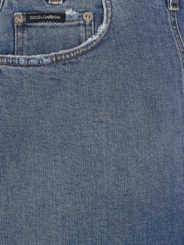 iKRIX DOLCE & GABBANA: mini skirts - Mini denim jean skirt