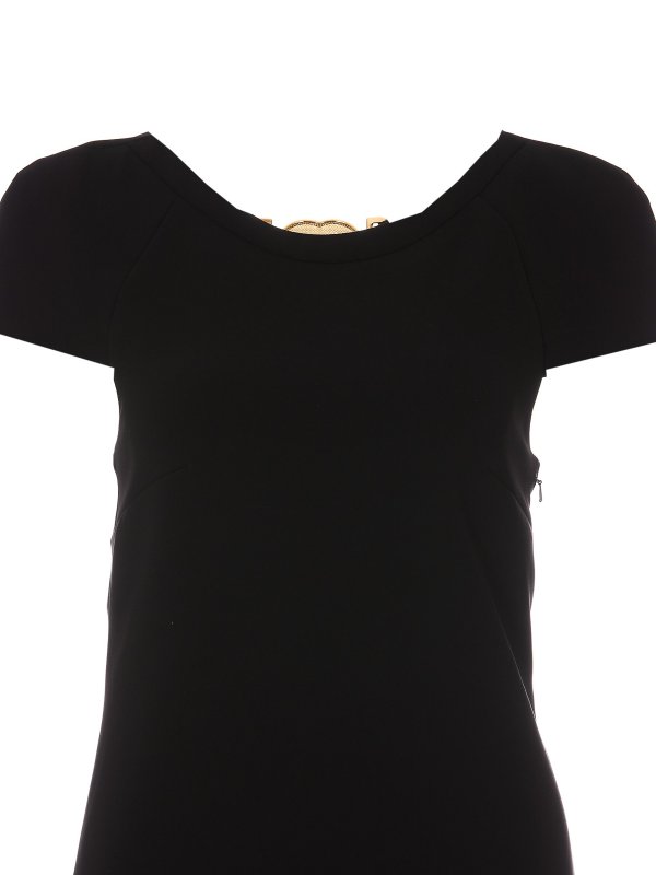 Smiley hook closure mini dress shop online: MOSCHINO