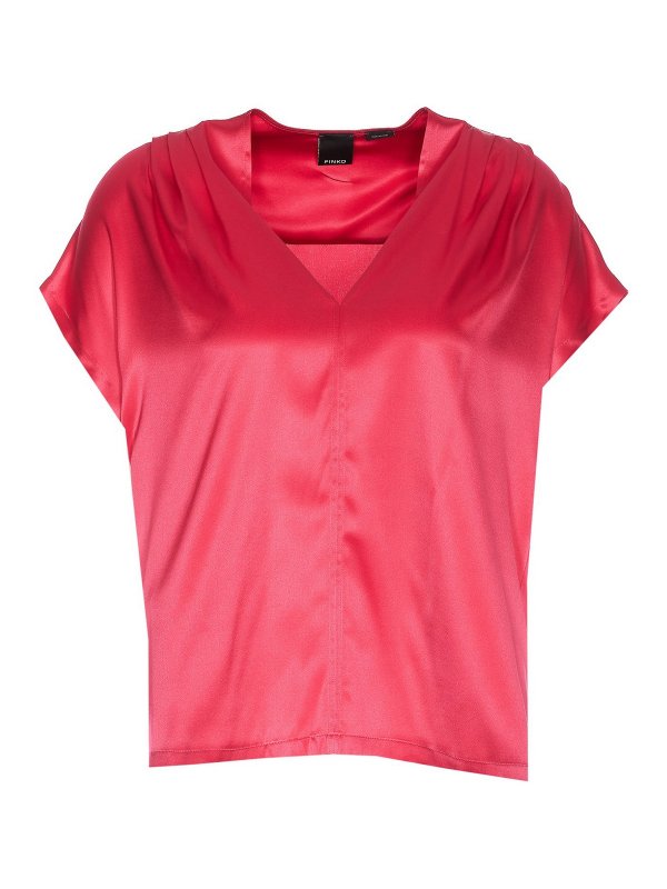 بلوز Pinko - Breve V-neck blouse - 100376ZR64P46 | THEBS