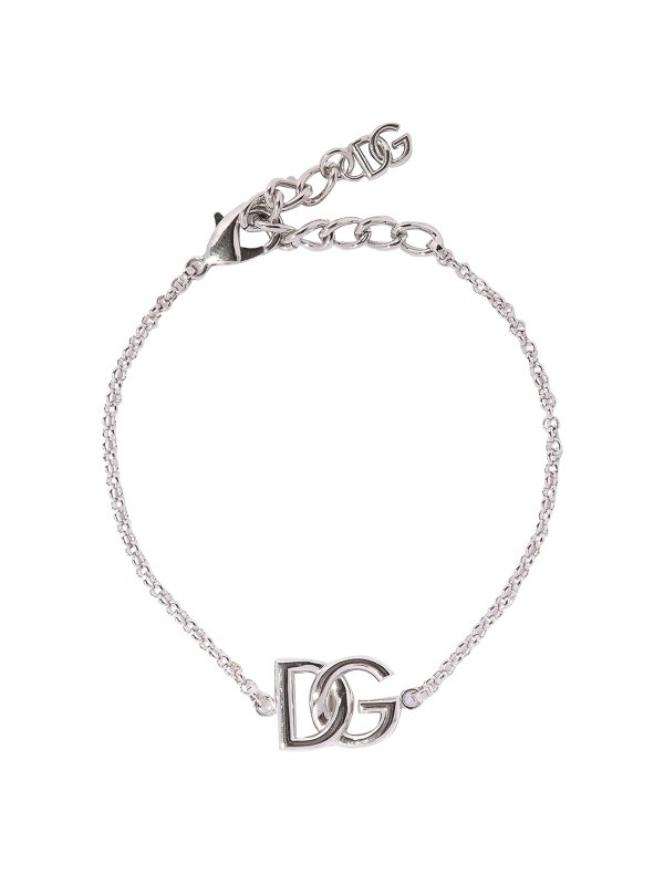 DOLCE & GABBANA: Bracelets & Bangles - Logo hook closure bracelet