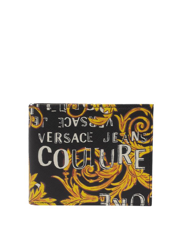 Versace Jeans Couture: wallets & purses - Billfold Barocco print wallet