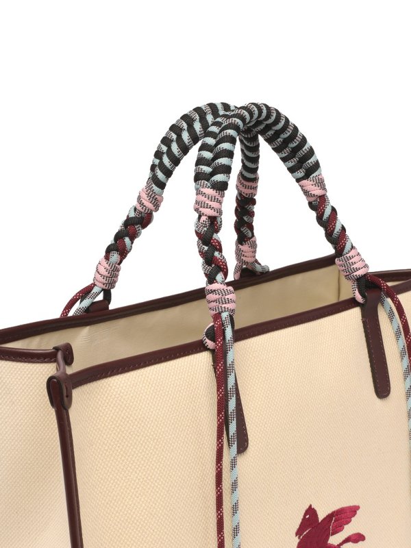 Logo embroidery tote shop online: ETRO