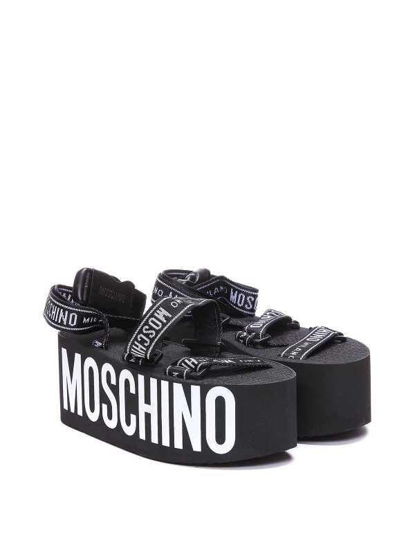 Sandali con zeppa clearance moschino