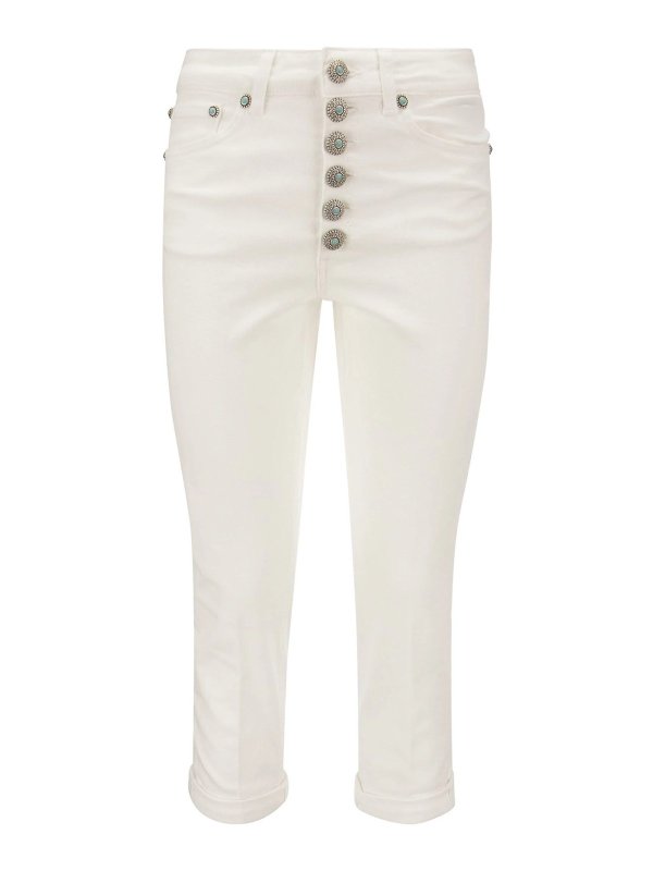 DONDUP: スキニージーンズ - スキニージーンズ - 白