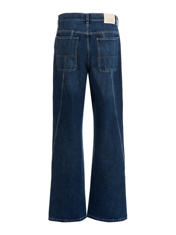 ALEXANDER MCQUEEN: ベルボトムジーンズ online - フレアジーンズ - ブルー