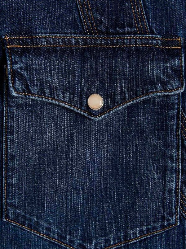 Denim shirt shop online: ALEXANDER MCQUEEN