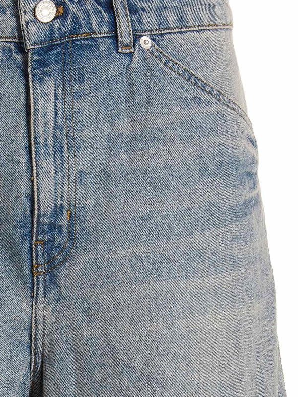 Courreges Baggy Denim Dirty Blue jeans - Men