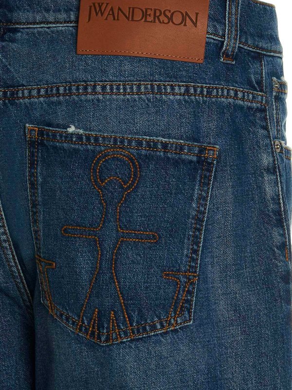 ストレートジーンズ - ブルー shop online: J.W. ANDERSON