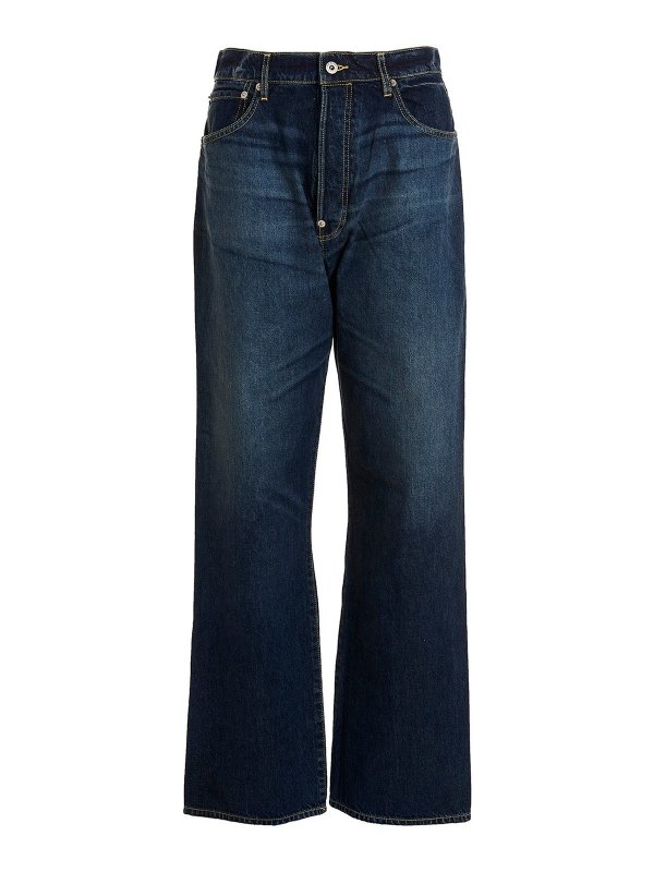 KENZO: Straight Leg Jeans - Straight Leg Jeans - Blau