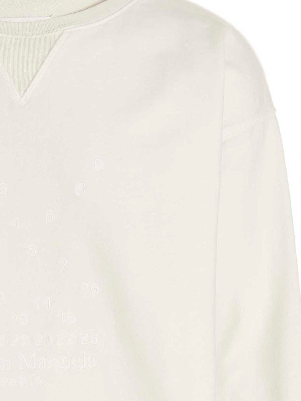 iKRIX Maison Margiela: Sweatshirts & Sweaters - Logo embroidery sweatshirt