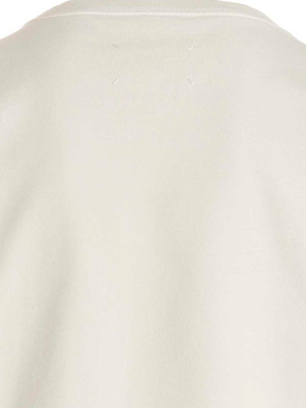 Logo embroidery sweatshirt shop online: Maison Margiela