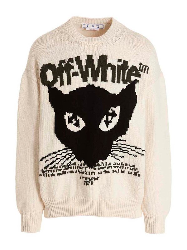 OFF-WHITE: crew necks - Cat sweater