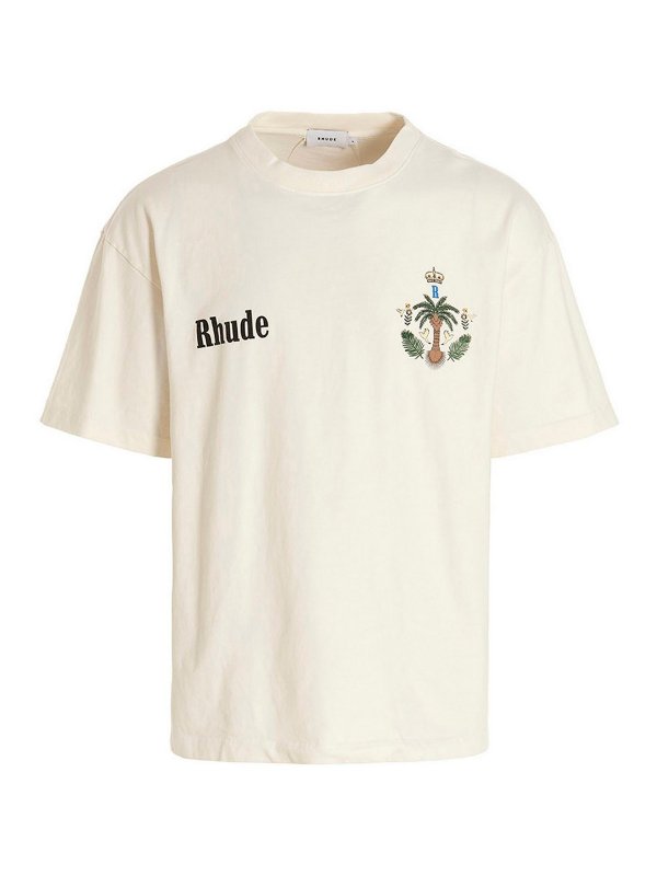 RHUDE: Camisetas - Camiseta - Blanco