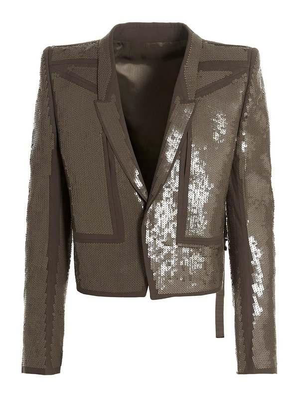 RICK OWENS: カジュアルジャケット - カジュアルジャケット - グレー