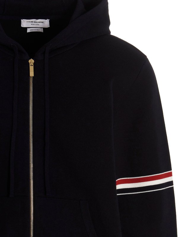 iKRIX THOM BROWNE: Sweatshirts & Sweaters - Contrast band hoodie