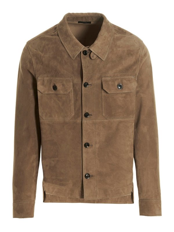 TOM FORD: leather jacket - Suede jacket