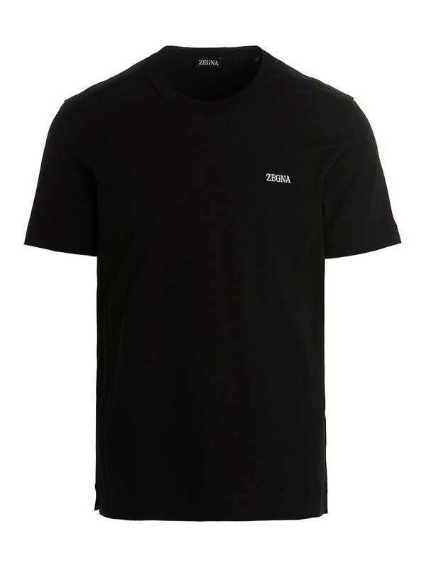 T-shirts Zegna - Logo embroidery T-shirt - E7360A5B760K09 | thebs.com