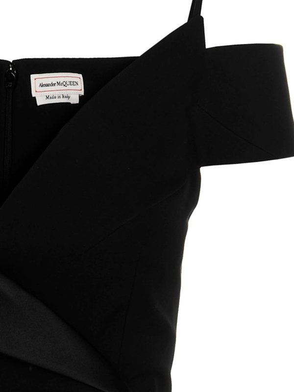 Vestido De Cóctel - Negro shop online: ALEXANDER MCQUEEN