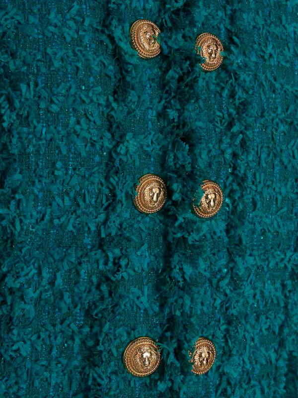Balmain Tweed jacket - Blue - Women | AF1SK318XE367CG