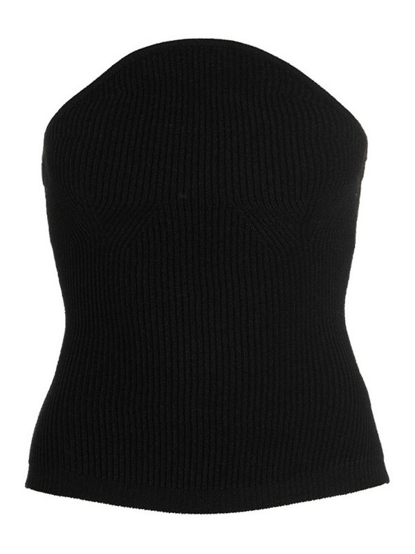 KHAITE: Tops & Débardeurs - Top - Noir