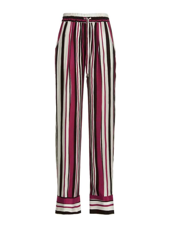 KITON: casual trousers - Striped pants