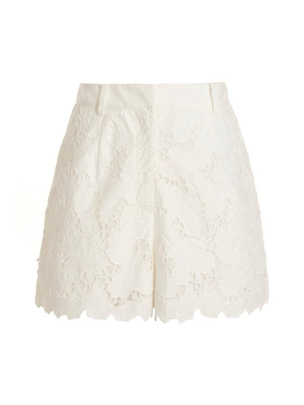 Self Portrait: Shorts - Shorts - Blanco