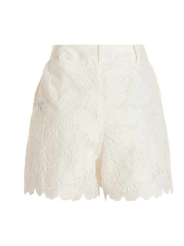 Self Portrait: Shorts online - Shorts - Blanco