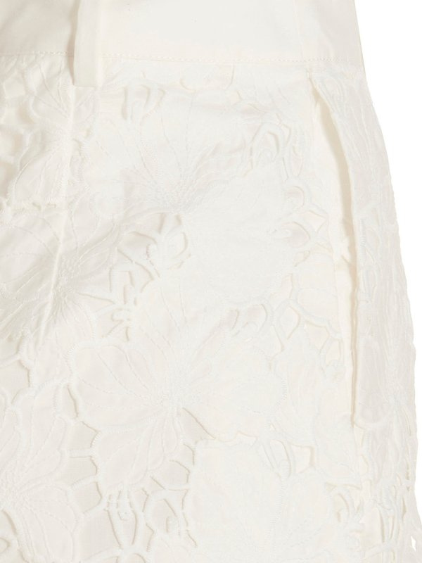 Shorts - Blanco shop online: Self Portrait