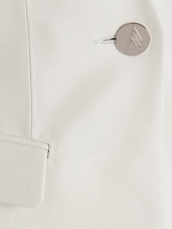 Leather single breast blazer jacket shop online: The Attico