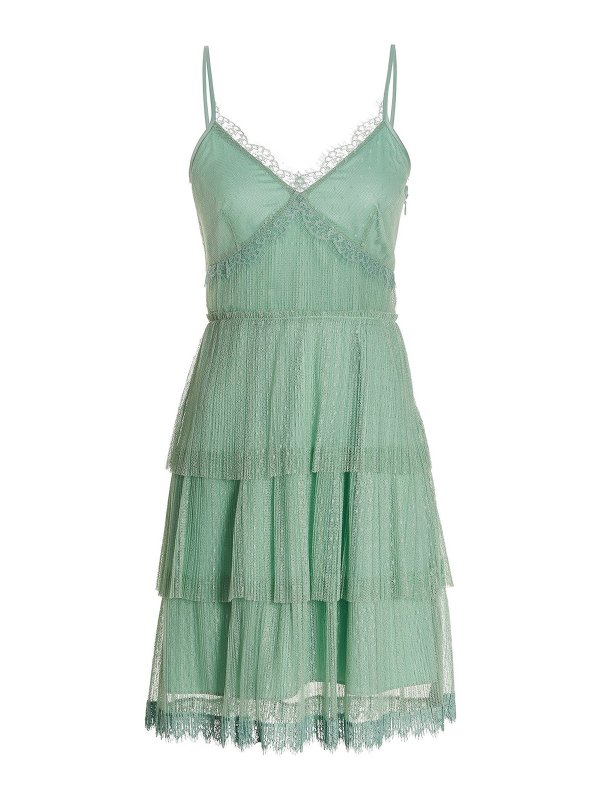 TWINSET: Robes courtes - Robe Courte - Vert