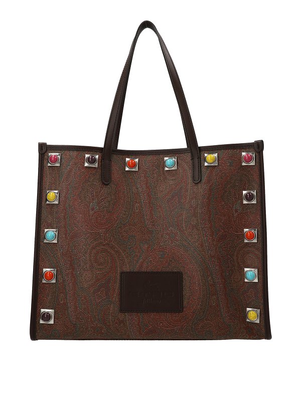 Etro Globetrotter midi shopping bag - Multicolour | 1N0088665600