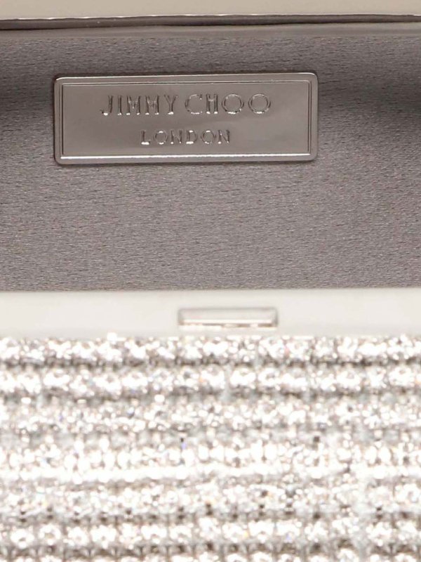 クラッチバッグ - 銀 shop online: JIMMY CHOO