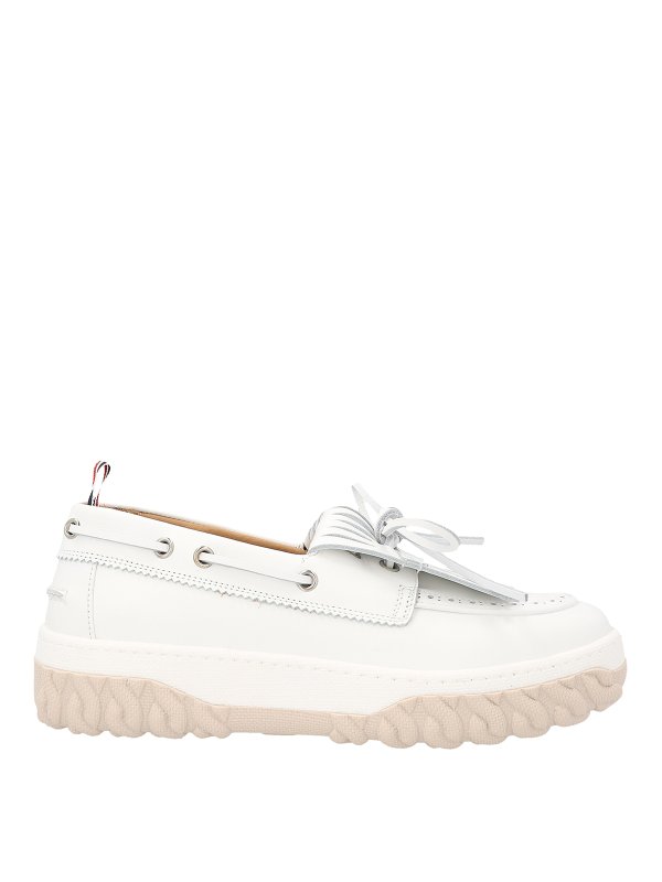 THOM BROWNE: ロファー＆スリッパ - ローファー - 白