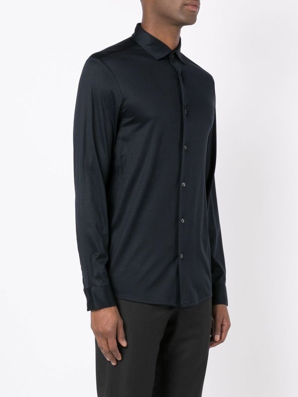 iKRIX EMPORIO ARMANI: shirts - Poplin shirt with straight-point collar