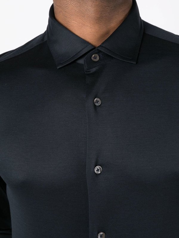 EMPORIO ARMANI buy online Poplin shirt with straight-point collar