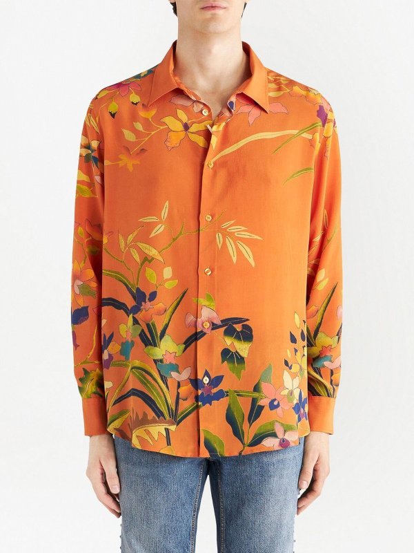 ETRO: Chemises online - Chemise - Orange