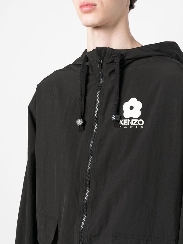 KENZO buy online Zip-up hooded jacket with logo