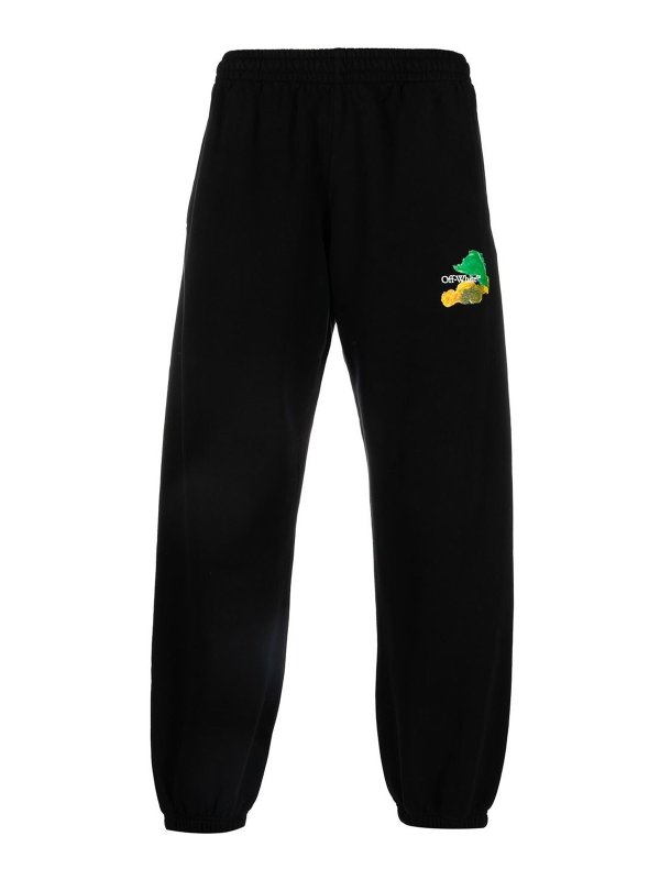 OFF-WHITE: スウェットパンツ - トラックスーツ ボトムス - Brush Arrow