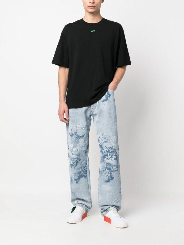 OFF-WHITE: Straight Leg Jeans online - Straight Leg Jeans