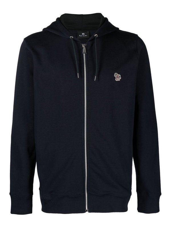 PAUL SMITH: Sweatshirts & Sweaters - Zipped organic cotton hoodie