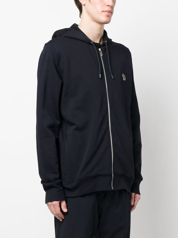 iKRIX PAUL SMITH: Sweatshirts & Sweaters - Zipped organic cotton hoodie