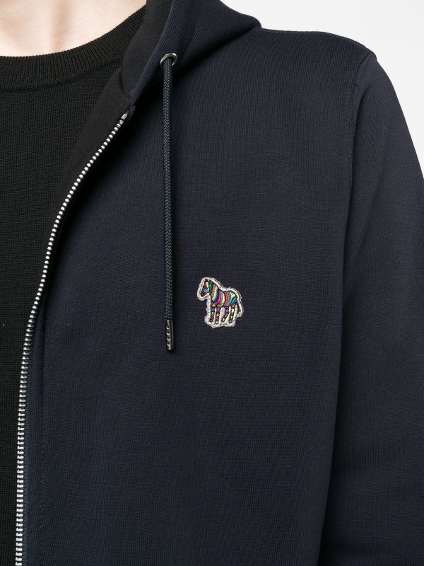 PAUL SMITH buy online Zipped organic cotton hoodie