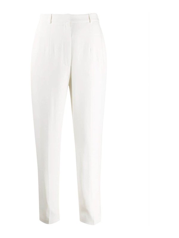 ALEXANDER MCQUEEN: Pantaloni sartoriali - Pantalone a vita alta con pinces davanti